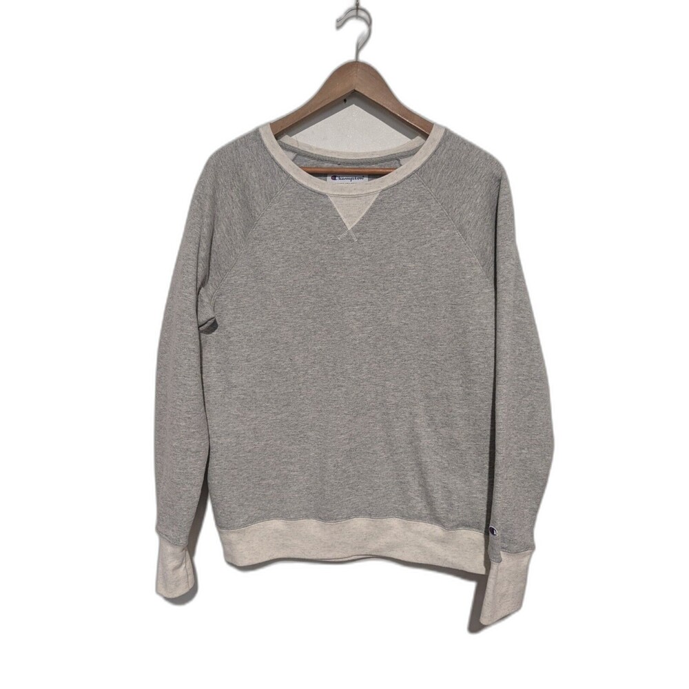 Champion Sweatshirt Womens M 2 Tone Gray Long Sleeve Exc